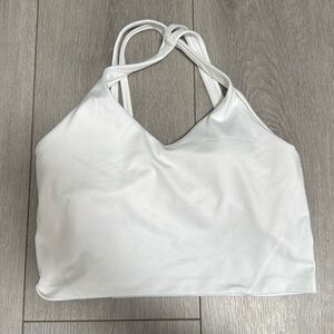 Gilly Hicks White cross back tank top